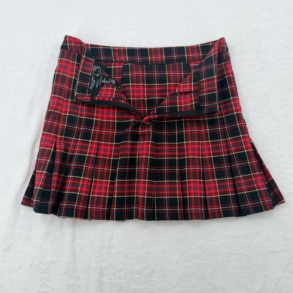 Hello Kitty x Forever 21 Plaid Pleated Mini Skirt Large Y2K Sanriocore Aesthetic - Picture 3 of 10